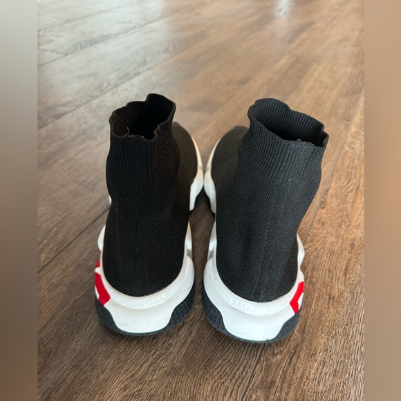 Balenciaga Speed Graffiti Socks Sneakers, US 9, black white red - Picture 4 of 6
